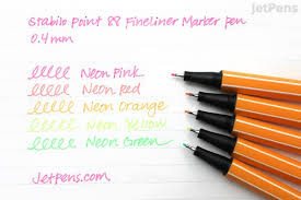 Wide range of 47 brilliant colors. Stabilo Point 88 Fineliner Marker Pen 0 4 Mm Neon Yellow Jetpens