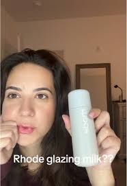 Let me know if this breaks you out too?? 🤔 #haileybieber #rhode #rhodeskin  #glazingmilk #mosturizer #skincare #acne #acneproneskin #foryou #foryoupage  #productreview