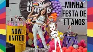 Meu Aniversario Now United 11 Anos Youtube