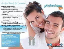 May 2016 Specials Aya Medical Spa Medical Spa Revision Skincare Spa