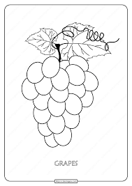 Grapes coloring pages are best suited for children who love these delicious berries. Free Printable Grapes Pdf Coloring Page Fruit Coloring Pages Grapes Coloring Page Coloring Pages