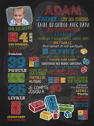 Affiche Personnalisee Anniversaire 2 A 5 Ans Blocs En Fete Rouge 30 00 Chalkboard Lacraiec Affiches D Anniversaire Cadre Photo Anniversaire Anniversaire