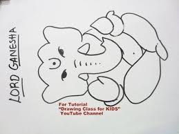 How To Draw Simple Lord Ganesha Ganpati Step Easy Ganesh Drawing In 2020 Drawing For Kids Ganpati Drawing Ganesha Drawing