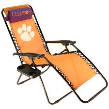 The outdoor lounge chair offers a wonderful place to sit and relax—perfect for poolside or on a back deck or patio. Clemson Tigers Textiline Zero Gravity Chair Walmart Com Walmart Com