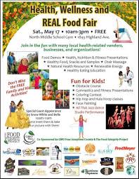 Flyersup Health Real Food Fair At North Middle School Grants Pass Josephine Or Health Fair Health Health Activities