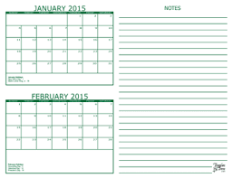 Template Trove 2 Month Calendars For 2013 2015 Calendar Printables Calendar Template February Calendar