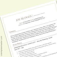 Our editorial collection of free modern resume templates for microsoft word features stylish, crisp and fresh resume designs that are meant to. Administration Cv Example Free Ms Word Template Cv Template Master