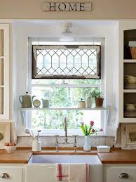 Valances only cover the top of the window and can be used with curtains, blinds, or individually. Kitchen Window Inspiration