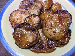 Fried Eggplant Is Cooked In Olive Oil Honey Garlic And Spices Sticky Sweet Spicy And Delicious Moroccan Food Recipes Eggplant Recipes