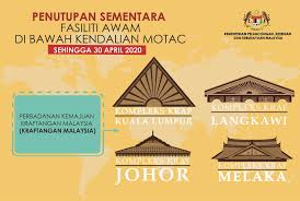 Photos at pejabat kementerian pelancongan malaysia negeri johor 47 visitors. Motac On Twitter Senarai Fasiliti Awam Di Bawah Kendalian Kementerian Pelancongan Kesenian Dan Kebudayaan Motac Yang Ditutup Sehingga 30 April 2020 Mymotac Visitmalaysia2020 Vm2020 Https T Co Ivhocg6eox
