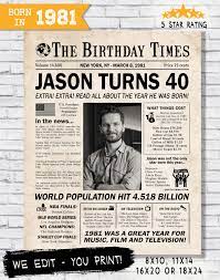 Celebrate and have fun, you deserve it. 40th Birthday Decoration For Men 40th Birthday Ideas For Him Etsy
