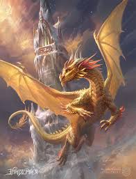 Artstation Gilthias The Golden Dragon Marishka Kleyman Dragon Artwork Fantasy Dragon Illustration Dragon Pictures