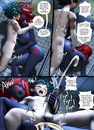 1boy 1futa 3d alternate species anal anal penetration anal sex  big penis black-skinned female black body black skin comic comic page cum  cum in ass cum inside cum while