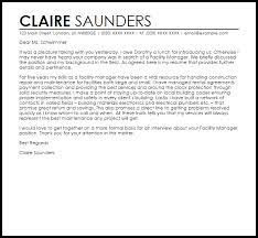 Learn how to write great emails with grammarly. Facility Manager Cover Letter Sample Cover Letter Templates Examples