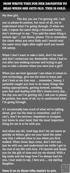Letter To Mom From Daughter On Her Birthday Mom Wrote Her Daughter The Best Letter About Getting Old It S So True It Hurts Aging Parents Quotes Mother Quotes Mom Quotes From Daughter