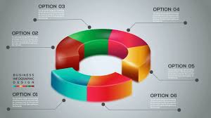 vector 3d pie chart infographic design free download