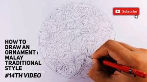 Great news!!!you're in the right place for marker pen. How To Draw An Ornament Malay Traditional Style 14th Video Youtube