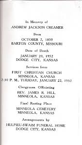 Andrew Jackson Creamer (1859-1952)