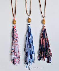 Diy Fabric Tassel Necklaces Diy Tassel Necklace Fabric Necklace Tassel Jewelry