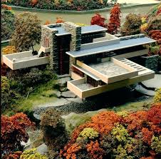 Fallingwater From Above By Architect Frank Lloyd Wright In 1935 In Rural Southwestern Pen Frank Lloyd Wright Architecture Organic Architecture Waterfall House