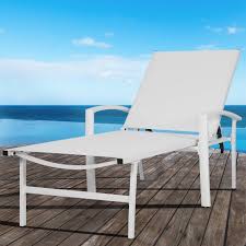 Aluminum with januscoat™ with onset januswood arms. Outdoor Aluminum Chase Lounge White Nuu Garden Target