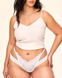 Kaia Solo Cheeky White Plus Brazilian Cheeky, M-4X | Adore Me