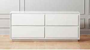 Gallery White 4 Drawer Low Dresser Reviews Cb2 Low Dresser Dresser Design Bedroom Storage