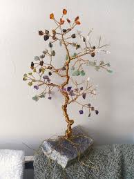 Large Gem Tree Sculpture Custom Order Pick By Spiritgemdesigns 70 00 Tree Sculpture Wire Tree Sculpture Wire Trees