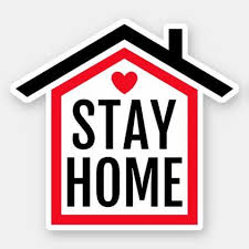 Stay Home Stay Safe Sticker Zazzle Com In 2021 Design Your Own Stickers Stay Safe Black And White Stickers