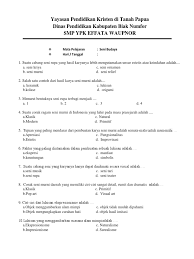 Check spelling or type a new query. Soal Seni Budaya Ix