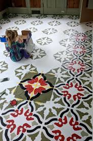 It may not last for many years to come, but the results can be considerable and completely change a room's overall feel until a more. Stenciling On A Painted Linoleum Floor Reality Daydream Paint Linoleum Linoleum Linoleum Flooring