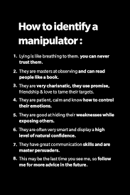 ✓ How To Identify a Manipulator: