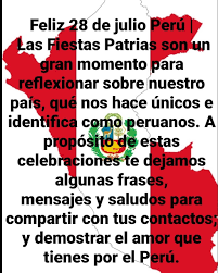 28 de julio frases fiestas patrias perú. Edith Rosaida Elescano Calderon Home Facebook