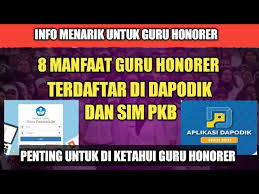 Check spelling or type a new query. 8 Manfaat Bagi Guru Honorer Yang Terdaftar Di Dapodik Dan Miliki Akun Sim Pkb
