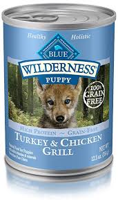 blue buffalo wilderness high protein grain free natural puppy wet dog food turkey chicken grill 12 5 oz can pack of 12