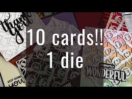 Youtube end card video maker with animated electrical circuits. How To Create 10 Cards With 1 Die Youtube Card Making Video Tutorials Cards Card Making Videos