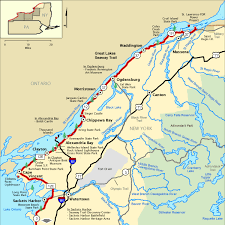 Cityscape or skyline of chateau frontenac. Byway Standard Map St Lawrence River Section Saint Lawrence River Alexandria Bay Thousand Islands