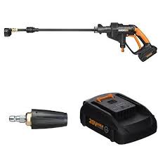 Black And Decker Electric Power Washer Troubleshooting Worx Wg629 Cordless Hydroshot Portable Power Cleaner 20v Power Share Platform With Turbo Nozzle And Extra Ba Best Pressure Washer Washer Review Pressure Washer