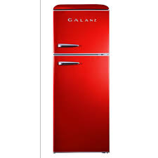 galanz 10.0 cu. ft. retro top freezer