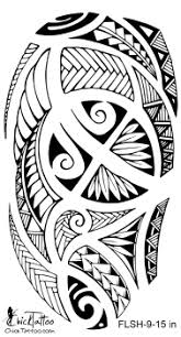 Polynesian Style 1 2 Sleeve Flash Tattoo Design Polinezya Dovmeleri Polinezya Dovme Tasarimlari Maori Dovme Tasarimlari