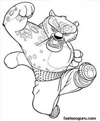 Printable Kung Fu Panda Tai Lung Coloring Pages Printable Coloring Pages For Kids Panda Coloring Pages Animal Coloring Pages Coloring Books