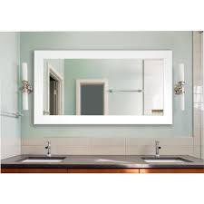 34 in. w x 67 in. h framed rectangular