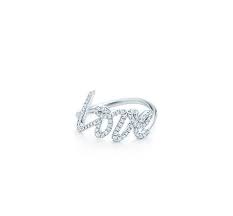 Tiffany Co Item Paloma Picasso Love Ring Of Diamonds And 18k White Gold Small United States Love Ring Jewelry Tiffany Co
