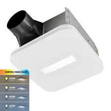 Broan-NuTone 110 CFM Bathroom Exhaust Fan with CCT LED Light CleanCover  Grille, ENERGY STAR AER110CCTK - The Home Depot