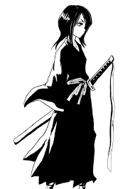 Black And White Characters Anime Displate Poster Rukiafanart Based On The Character Rukia From The Manga Anime Bleach Bleach Rukia Shinigami Samurai Anime Manga Fan Braco Anime Desenhos