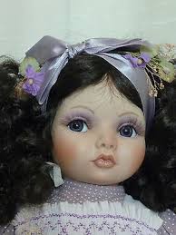 The Hamilton Collection Porcelain Heritage Doll Shy Violet sculpted by Kay  McKee