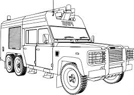 Nice Land Rover 127hcbg Fire Truck Coloring Page Truck Coloring Pages Fire Trucks Monster Truck Coloring Pages