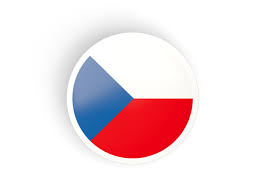 Central europe geographic banner template. Round Concave Icon Illustration Of Flag Of Czech Republic