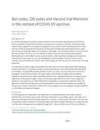 As governments, research organisations and pharmaceuticals race to find viable vaccines for the novel coronavirus, a recent survey published in the. Https Www Who Int Docs Default Source Medicines Regulatory Updates Covid 19 Bar Codes Qr Codes Covid 19 Vaccines Pdf Sfvrsn E7599037 2 Download True