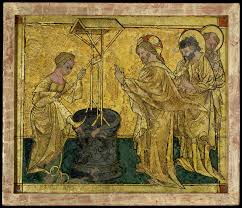 A man meets a woman in a seemingly chance encounter. Jesus And The Samaritan Woman At The Well Southwest German The Metropolitan Museum Of Art